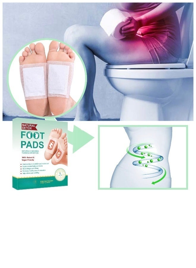 10 قطع من لصقات القدم للتطهير والتخلص من السموم لصقات القدم للتطهير العميق لصقات القدم للتخلص من السموم لتخفيف التوتر وتحسين النوم وتعزيز التمثيل الغذائي وتخفيف آلام العضلات وتحسين الدورة الدموية سهلة الاستخدام ومناسبة للرجال والنساء وكبار السن والأطفال - Image 2